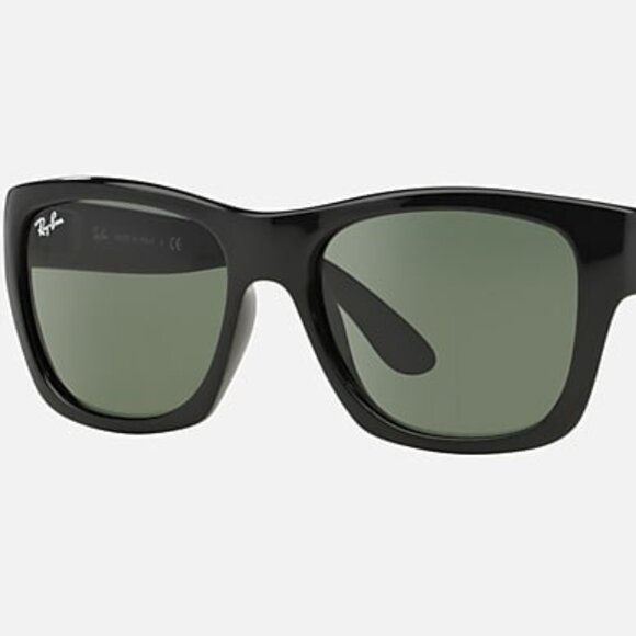 NEW RAY-BAN RB4194 – Polished Black Frame, G-15 Green Lenses (NWT - Picture 1 of 2